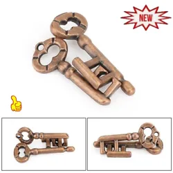 It aims to separate the puzzle and then reassemble the puzzle. 1 Puzzle Toy. Material: Alloy. Size:6.2cm 2.2cm/2.4...