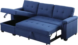 L-Shape Sofa. Reversible Storage Chaise 46