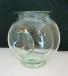 This fish bowl is rare because of its unique concave design. Ive never seen another one like it. The bowl is about 7