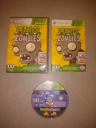 Xbox 360 PLANTS vs. ZOMBIES Platinum Hits (Microsoft, 2010) Complete CIB.