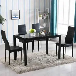 Dining table is quite essential for households! Made with high-grade tempered glass and iron materials, together with...