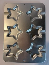 Wilton 6 Star Cookie Treat Pan - Very Good Condition.