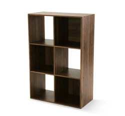 Stylish cube organizer bookcase. This easy to assemble storage shelf is available in multiple finishes to fit in with...