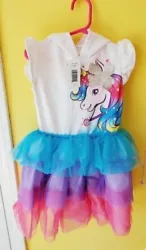 Nickelodeon Jojo Siwa Unicorn Cosplay HoodedTutu Dress. WithFlip Sequins and Unicorn Hood. · Layered colorful tutu...