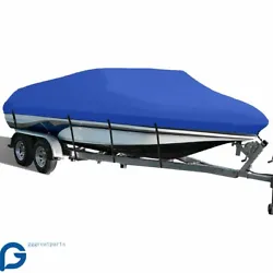 Color: Blue Dimension：640*300 cm   Application:Fit boat up to 17-19(Length),95(Beam Width)   Features:   Quick...