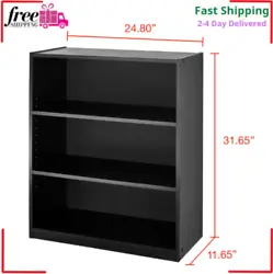Add the sleek Mainstays 3-Shelf Bookcase with Adjustable Shelves to any room for a functional and stylish look. This...