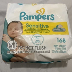 Pampers Sensitive Baby Diaper Wipes.