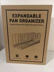 Pot Rack Organizer -Expandable Pot and Pan Organizer for Cabinet,Pot Lid Organiz.