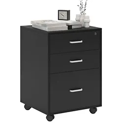 【Compact and Space-Saving Design】 Our File Cabinet with 3 Drawers Rolling Printer Stand is specifically designed to...