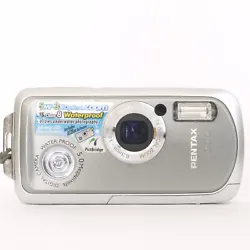 PENTAX Pentax Optio WP 5.0MP Digital Camera - Silver. Camera electronics are tested and working, however it’s...