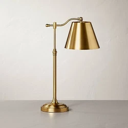 •Metal task lamp with drum shade •Adjustable arm and neck •Cord rocker on/off switch for easy operation •Comes...