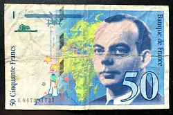 Billet de 50 francs Saint-Exupéry 1999.