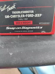 Snap On Scanner MT25002997 Fast Track Troubleshooter GM-Chrysler-Ford-Jeep.