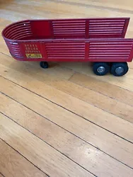Vintage Steel Cargo Company Open Trailer VG condition - all tires firmly in place -  Articulating Wheels (they move up...