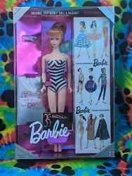 Barbie 35th Anniversary Original 1959 Barbie Doll & Package NIB #11590. 1993 reproduction Brand new in unopened box
