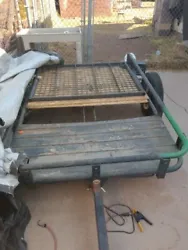 Steel Utility Drop-tail trailer with a ball hitch connecter and the tires are aired up ready to go and in excellent...