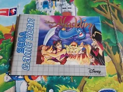Notice de Disneys Aladdin - pour Sega Game Gear. Vendu comme sur les photos de lannonce en ligne sur notre boutique...
