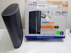 FOR PARTS! Arris SURFboard G36 DOCSIS 3.1 Wi-Fi 6 Cable Modem AX3000 (JH983). FOR PARTS ONLY! MODEM DOES NOT WORK! NO...