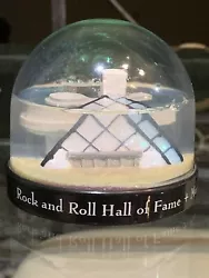 Rare 1995 Built 4 Rock Rock and Roll Hall of Fame Museum Snow Globe Cleveland OH. Awesome rock and roll hall of fame...