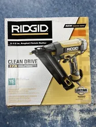 This RIDGID R250AFF finish nail gun is a powerful tool that can handle nails up to 2-1/2 inches in length. With a...