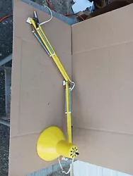 Vintage Articulating Adjustable Task Work Industrial Lamp Light. Estate find, needs a new switch, and is missing the...
