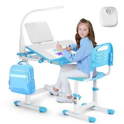 Both the table and the chair height can be adjusted to grow the workstation with your child. Perfect for your childs...