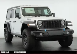 This ALL NEW 2024 Jeep Wrangler Willys 4xe features the bright white clear coat exterior and black cloth seats. This...