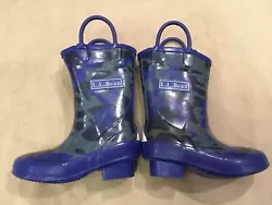 Ll Bean Rain Boots 6 Toddler Boys Camo Camoflauge Blue Green. Condition is Pre-owned. Shipped with USPS Priority...