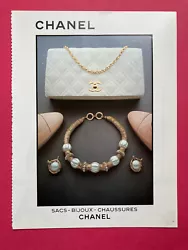 Publicité Chanel. Chanel advertising. 31 ,5 x 24 cm. very good condition.