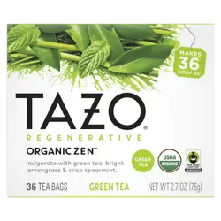 Infused with crisp spearmint leaves, fresh lemon verbena, and zesty lemongrass, this USDA Organic Certified green tea...