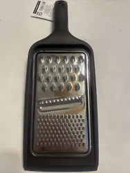 Flat Grater Black - Holiday Time - Sturdy w/ rubber end to prevent slipping!.