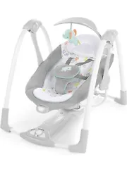 Ingenuity~2-in1 Portable Swing & Baby Swing w/ Vibration & Music~Wimberly~0M-9MThe box is heavily damaged, but the...