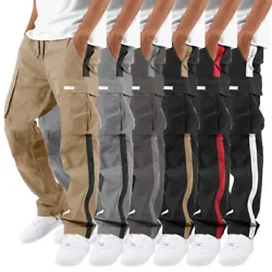 Color: red,khaki,white,dark grey,black,light grey. Pant length:full length. Due to the light and screen difference, the...