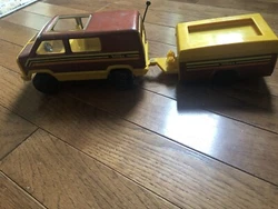Vintage Tonka Truck With Pop Up Camper. Condition is Used. Shipped with USPS First Class.