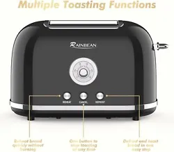 Superior Quality With Our Toaster: The two slice toaster is made with the high quality stainless steel, which is...