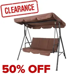 Here is our 170 110 153cm With Canopy and Cushion 122LBS Load-Bearing Iron Swing. Our 3-person sunshade swing will be...