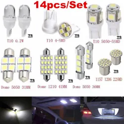 (Totally 14PCS). All of these lights are a direct plug and play with no modifications required. This Interior xenon...