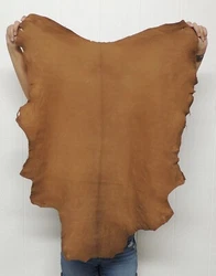 The grain has been buffed down (but not removed) to give these hides a nice matte finish and great distressed/worn...