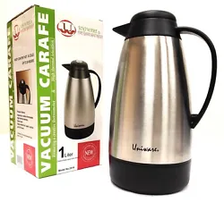 PRODUCT DESCRIPTION 2416-High Quality S.S Coffee/Tea Carafe Vacuum Thermos with Temperature Gauge ---★ Size: 10 H x 5...