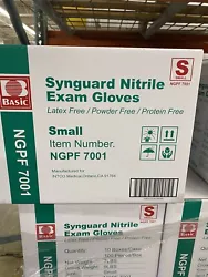 Basic NGPF-7001 Latex-Free & Powder-Free Medical Nitrile Exam Gloves - Case.