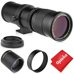 For photographers seeking the ultimate super-telephoto zoom lens, the Opteka 420-800mm HD II delivers unrivaled...