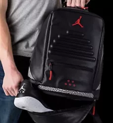 Nike Air Jordan 3 III Retro Black Cement Grey Red Spizike Backpack Elephant Bred. Really nice backpack! Has a shoe...