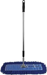 Our ergonomic dust mop handle is a strong aluminum extendable handle that allows users to select the appropriate use...