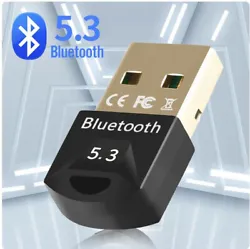 Adaptateur USB Bluetooth 5.3 pour Windows 7, 8.1, 10, 11. Necessite linstallation du pilote bluetooth 5.3 pour windows...