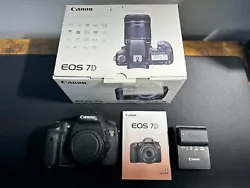 Canon EOS 7D 18.0MP Digital SLR DSLR Camera Body, Battery, Charger, Box.  As pictured, working just fine.  Sales...