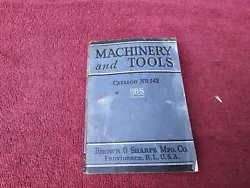 Vintage Brown & Sharpe Machinery & tools handbook 1941 catalog No 142.