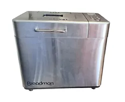 BREADMAN Bread Maker Machine Pro 2Lb - BK1065SQ- Stainless Steel. 17 menu settings. In very good tested condition, see...