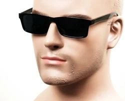 Super Dark Smoke/Gray Lenses. Retro Style.