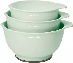 These KitchenAid mixing bowls are essential tools for any modern kitchen. This set includes one 2-1/2 quart bowl, one...