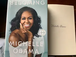 BECOMING By Michelle Obama SIGNED Autographed FIRST EDITION Hardcover 2018. Book was signed by former First Lady...